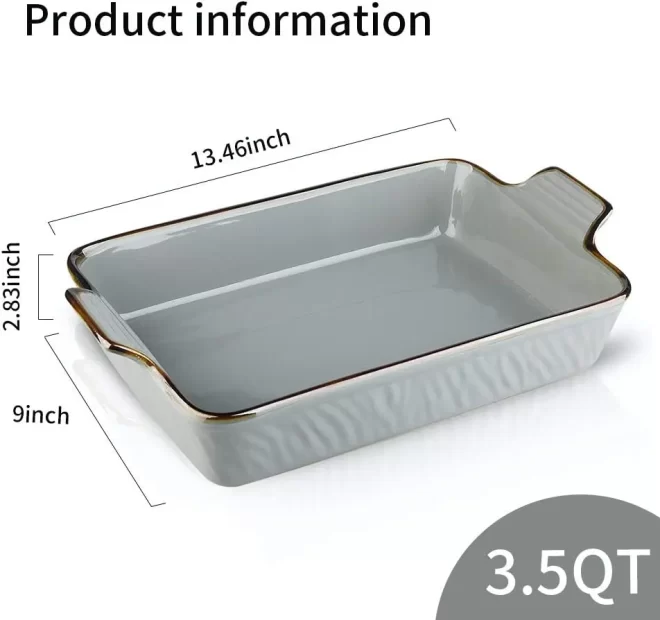 Ripple Texture Wholesale Baking Dish, Ceramic Kitchenware