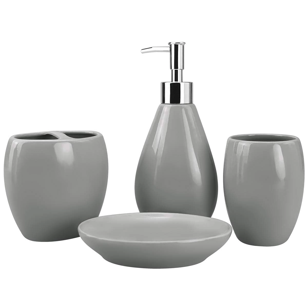 4-Piece-Gray-Bathroom-Accessories-Custom-Soap-Dispenser-and-Toothbrush-Holder-Set