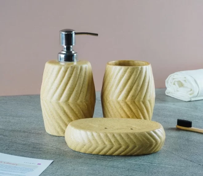 rustic-custom-bath-set-in-bulk-ceramic-soap-dish-and-dispenser-2