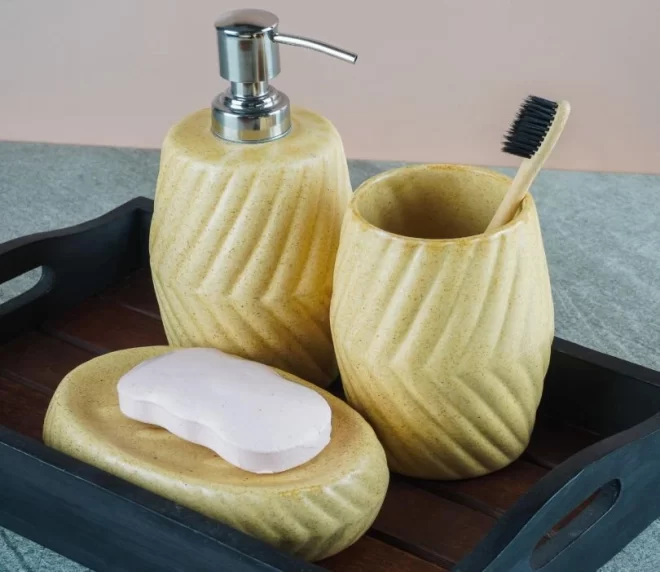 rustic-custom-bath-set-in-bulk-ceramic-soap-dish-and-dispenser-6