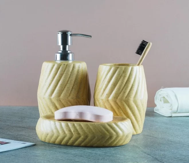 rustic-custom-bath-set-in-bulk-ceramic-soap-dish-and-dispenser-1