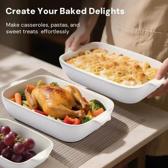 white-wholesale-baking-dish-sets-custom-ceramic-bakeware-1
