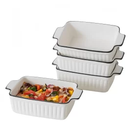 Custom Small Ceramic Baking Pans, Oven-safe Baking Dish Bulk