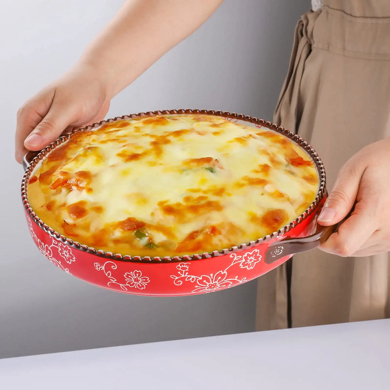 retro-red-round-baking-pan-wholesale-ceramic-bakeware-bulk-4