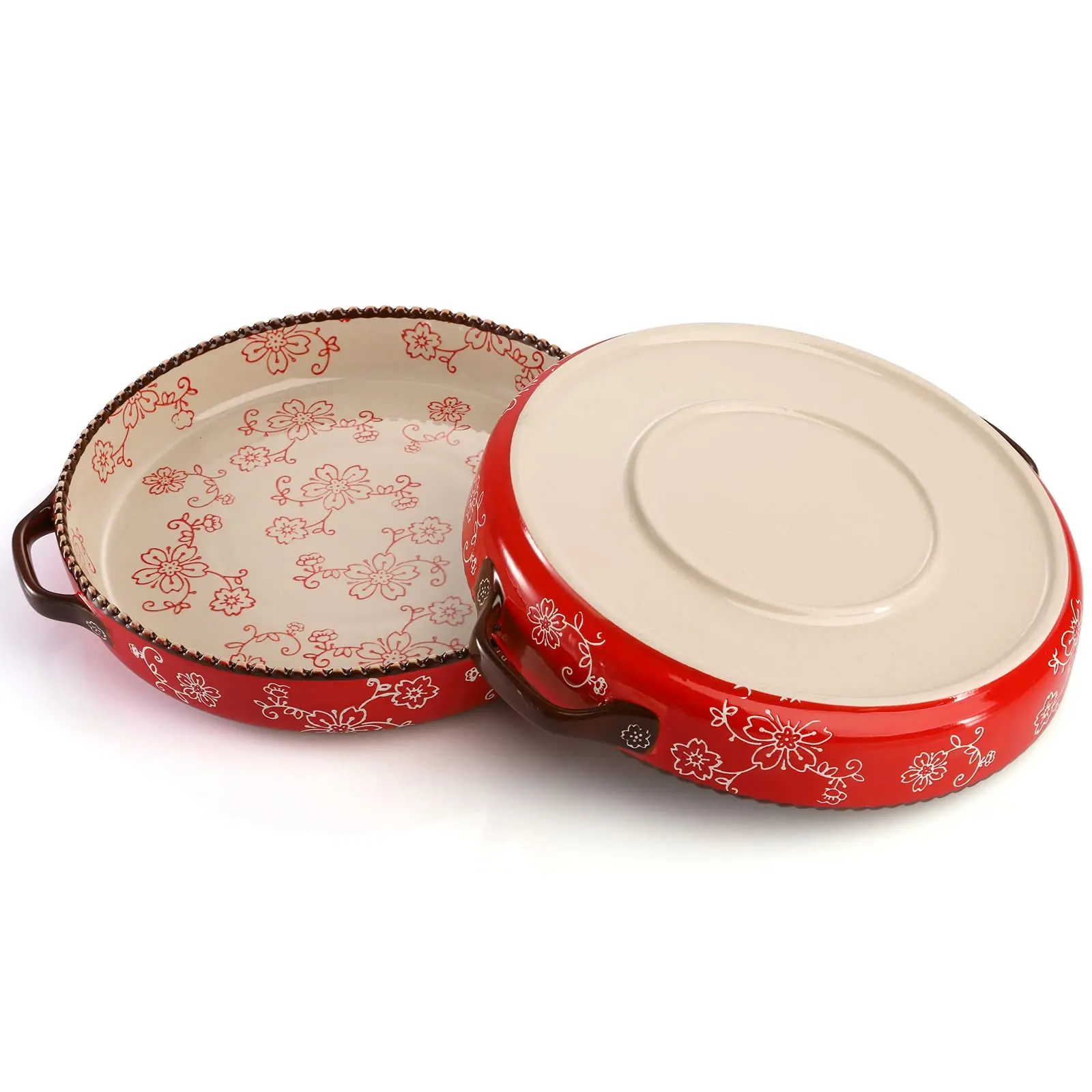 retro-red-round-baking-pan-wholesale-ceramic-bakeware-bulk-5