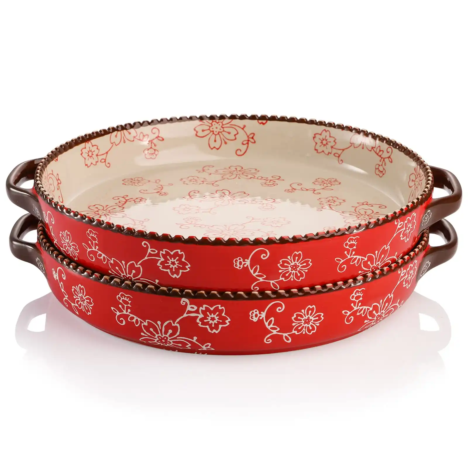 retro-red-round-baking-pan-wholesale-ceramic-bakeware-bulk-6