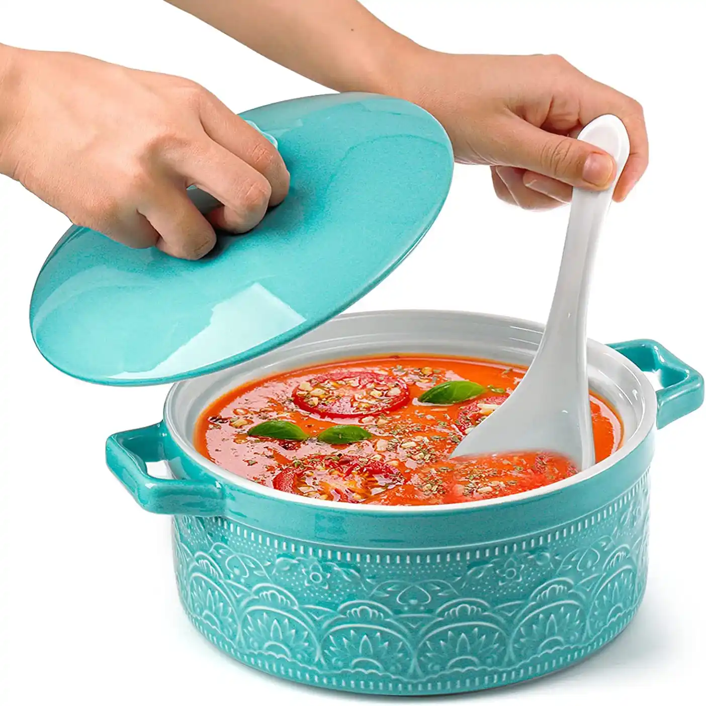 turquoise-wholesale-casserole-dish-with-lid-ceramic-bakeware-supplies-1