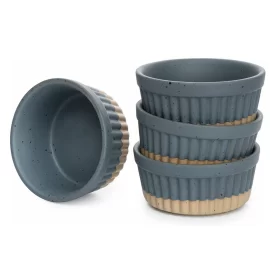 Two-Tone Mini Ramekins Wholesale, Ceramic Souffle Cup Supply