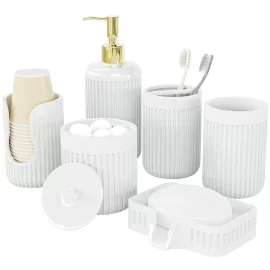 Wholesale Designer Bathroom Set, Custom Ceramic Accessories