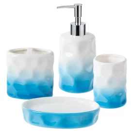 Bulk Bathroom Accessories Wholesale, Blue Gradient Bath Set