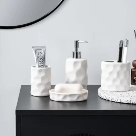 Custom Bathroom Accessories Set, White Bathroom Sets Wholesale